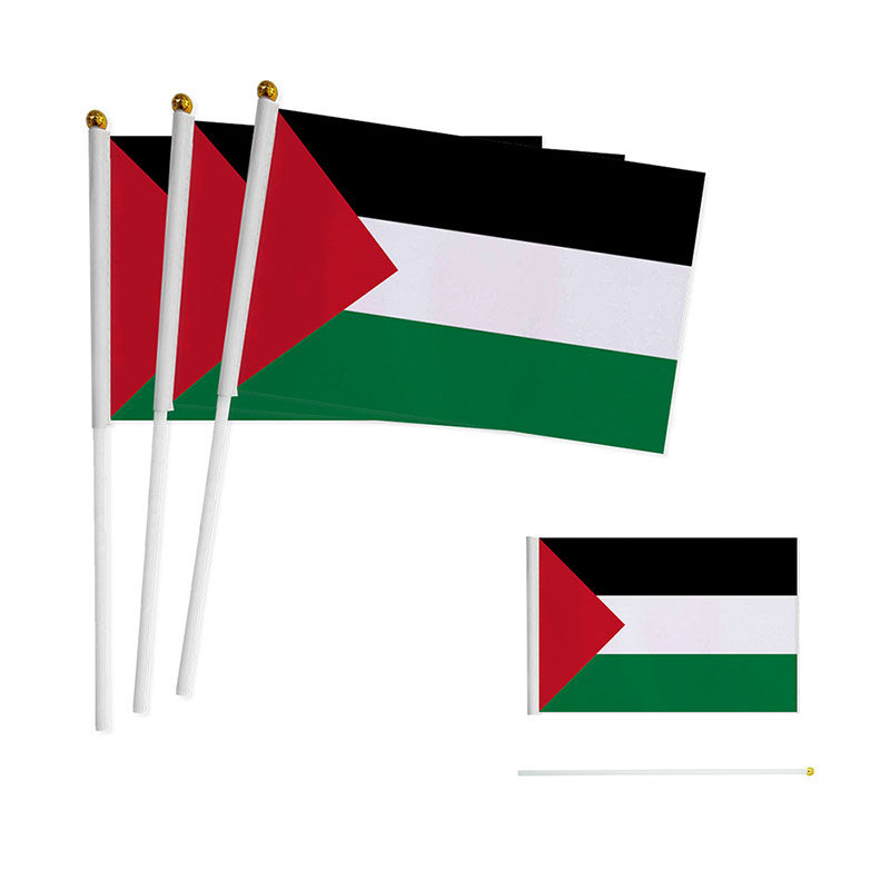 Palestine Hand Waving Flags